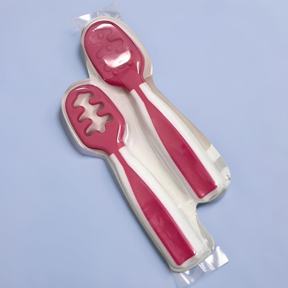 Baby Spoon Self Feeding Training Spoon Toddler Utensil Set