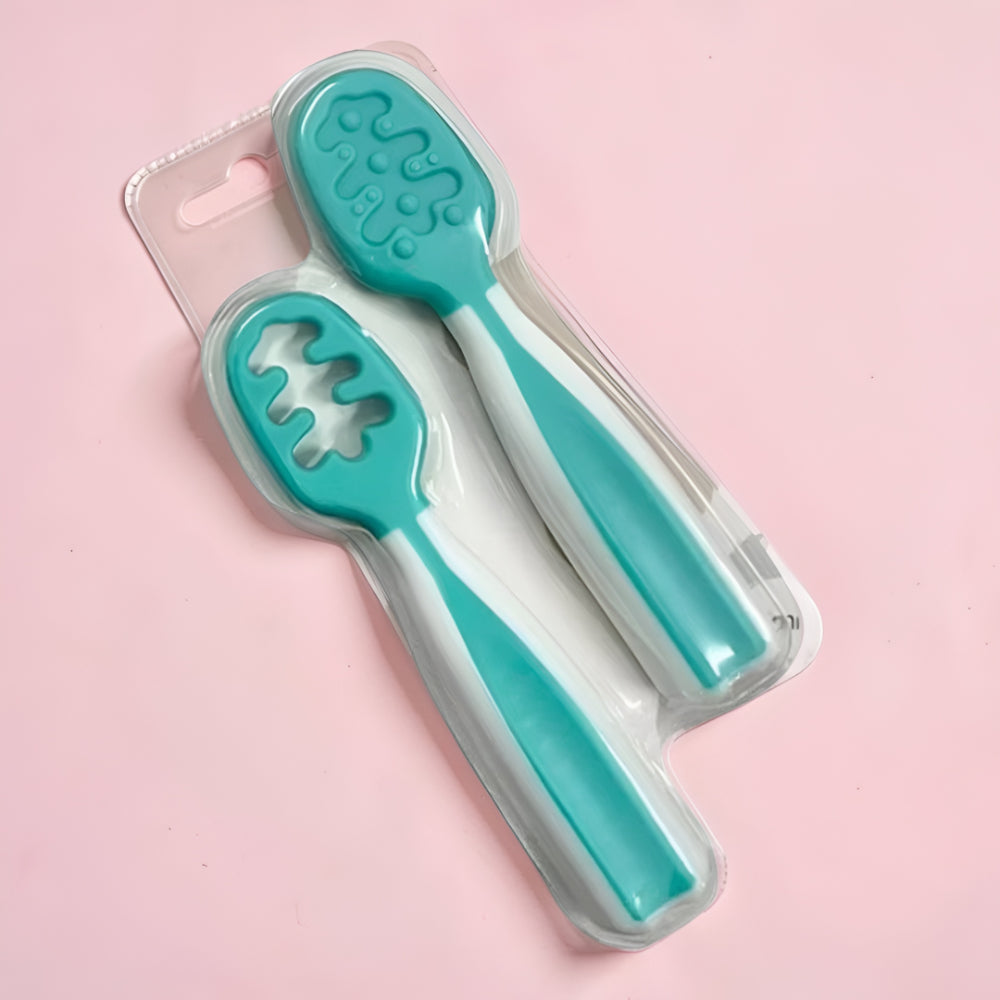 Baby Spoon Self Feeding Training Spoon Toddler Utensil Set