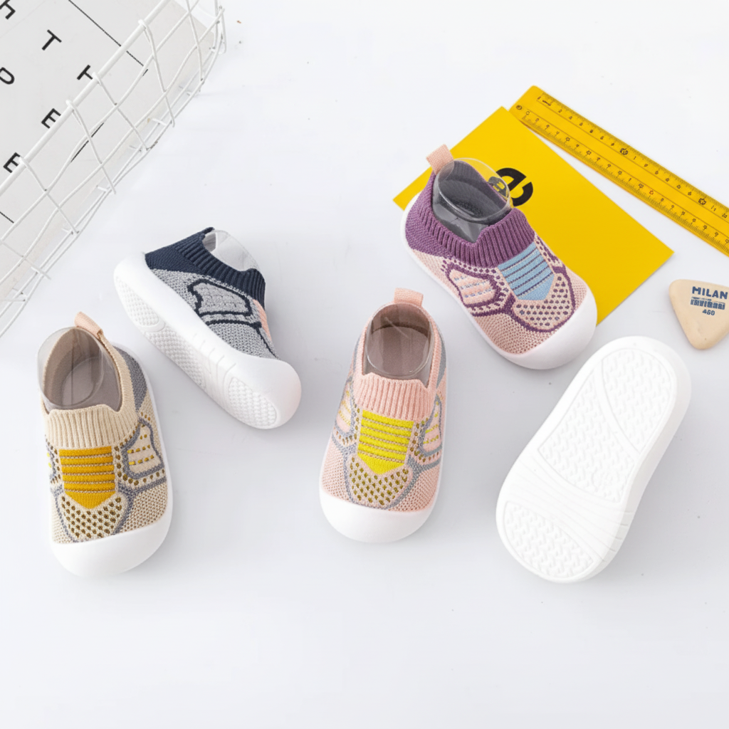 Zapatillas infantiles cómodas con algodón transpirable y suelas antideslizantes