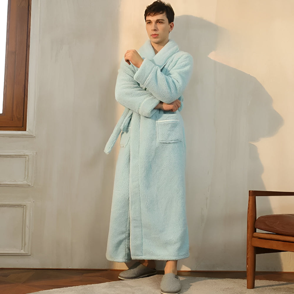 Bathrobe Long Collar Design Home Use
