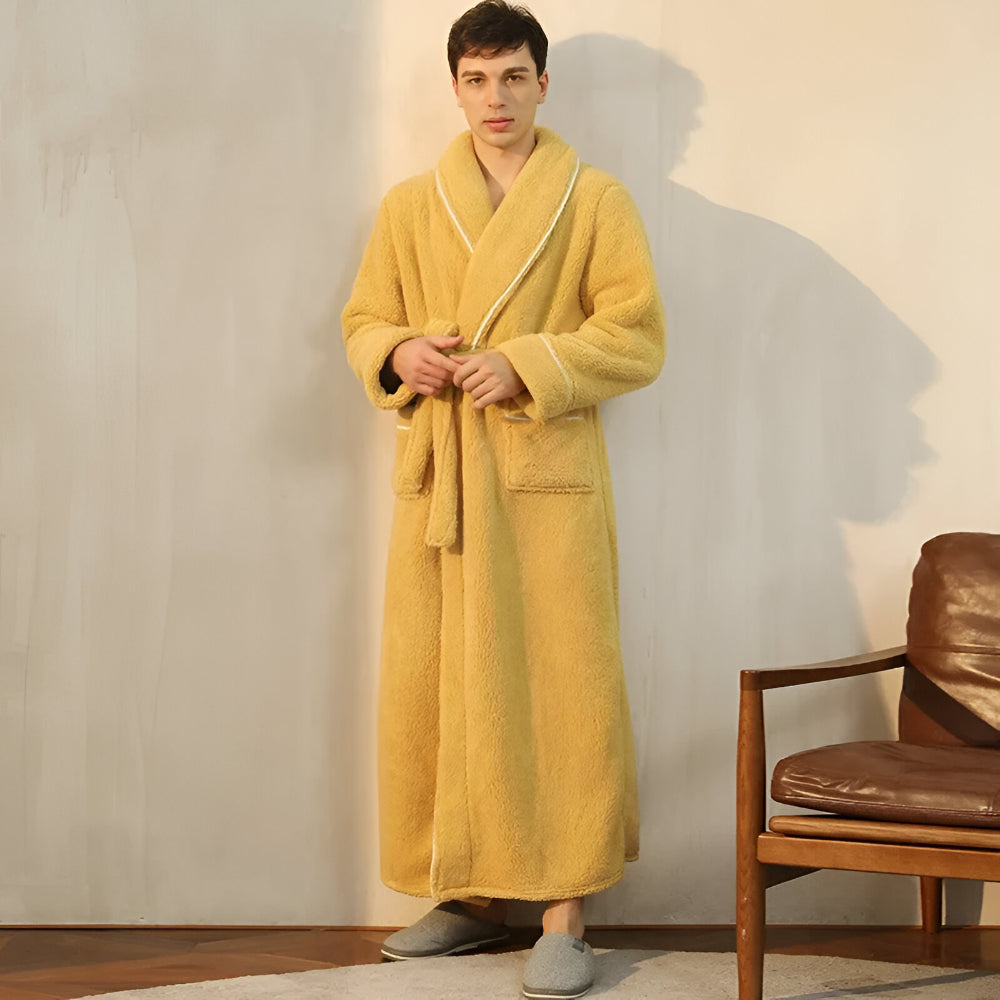 Bathrobe Long Collar Design Home Use