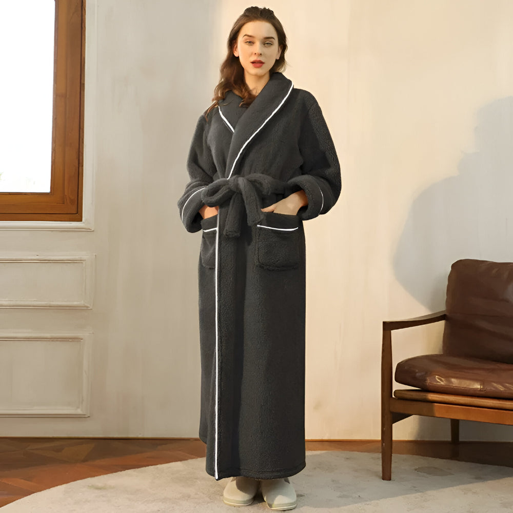 Bathrobe Long Collar Design Home Use