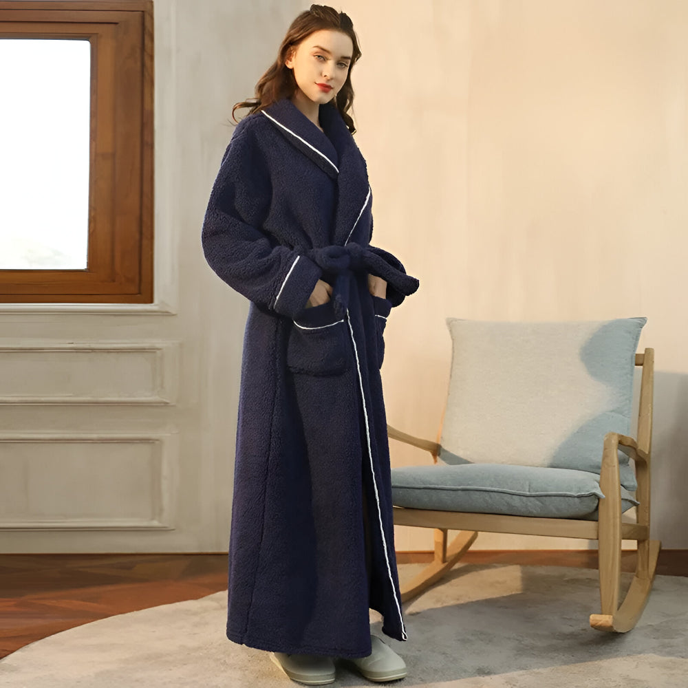 Bathrobe Long Collar Design Home Use