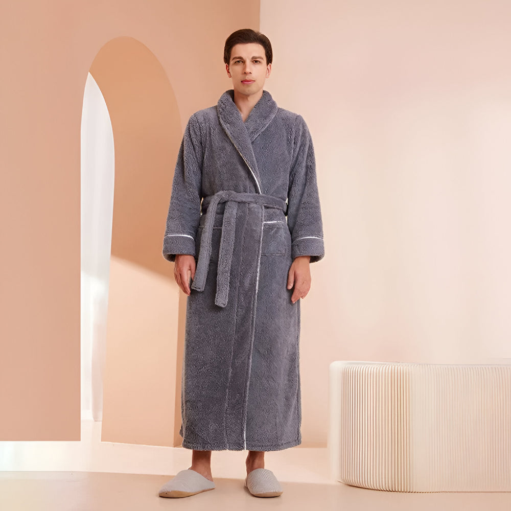 Bathrobe Long Collar Design Home Use