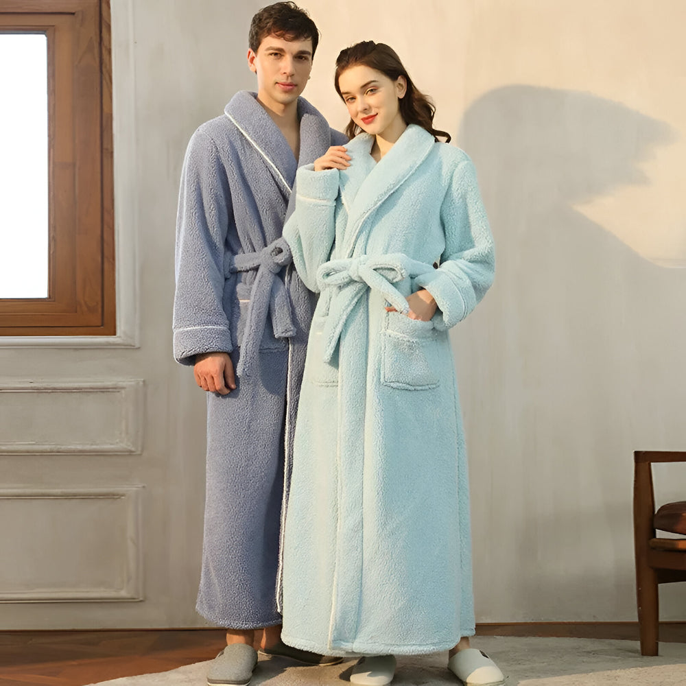 Bathrobe Long Collar Design Home Use
