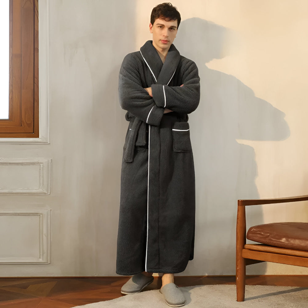 Bathrobe Long Collar Design Home Use