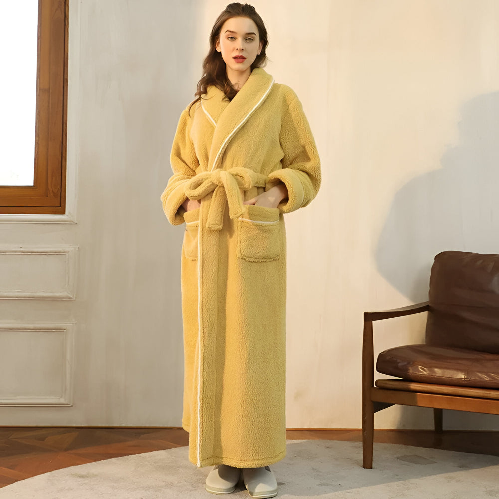 Bathrobe Long Collar Design Home Use