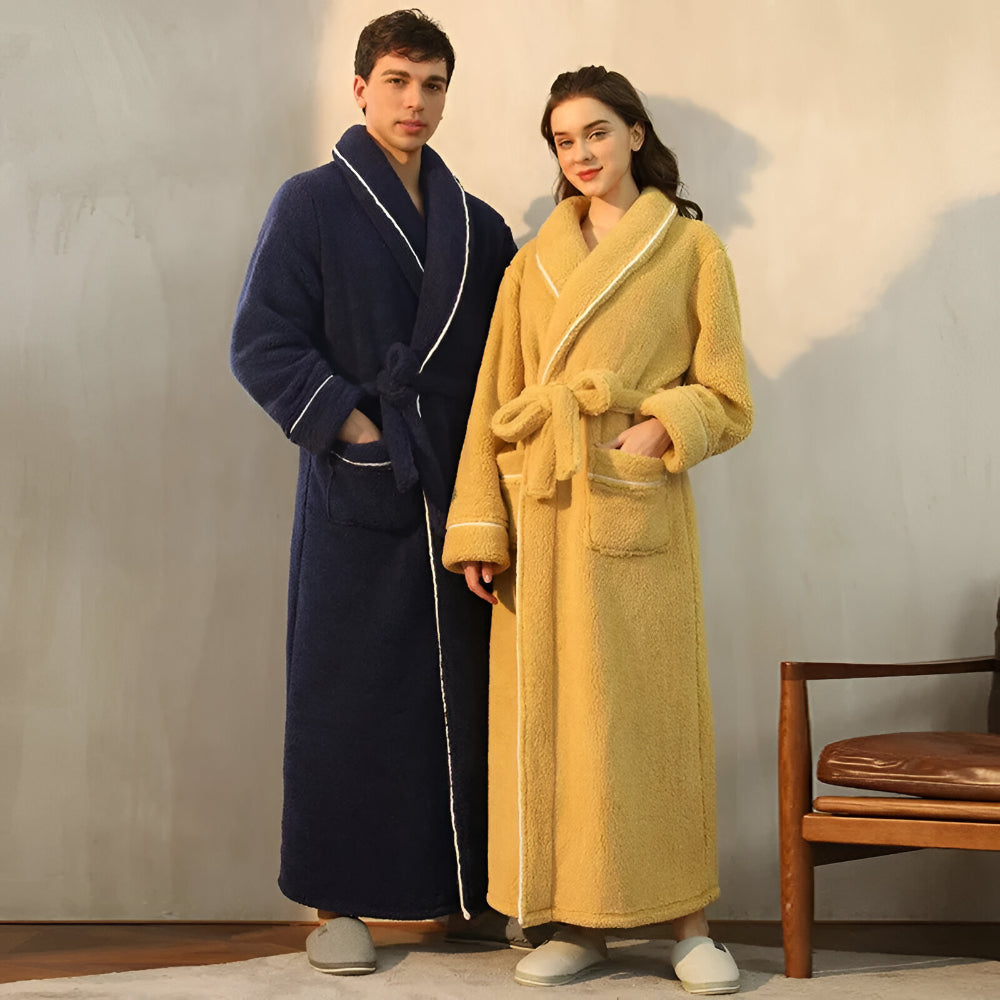 Bathrobe Long Collar Design Home Use