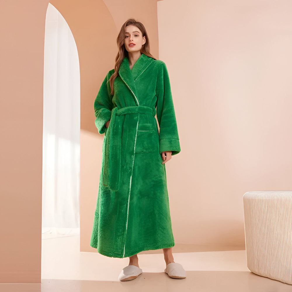 Bathrobe Long Collar Design Home Use