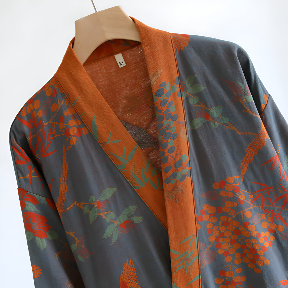 Bathrobe Retro Style Unisex Homewear
