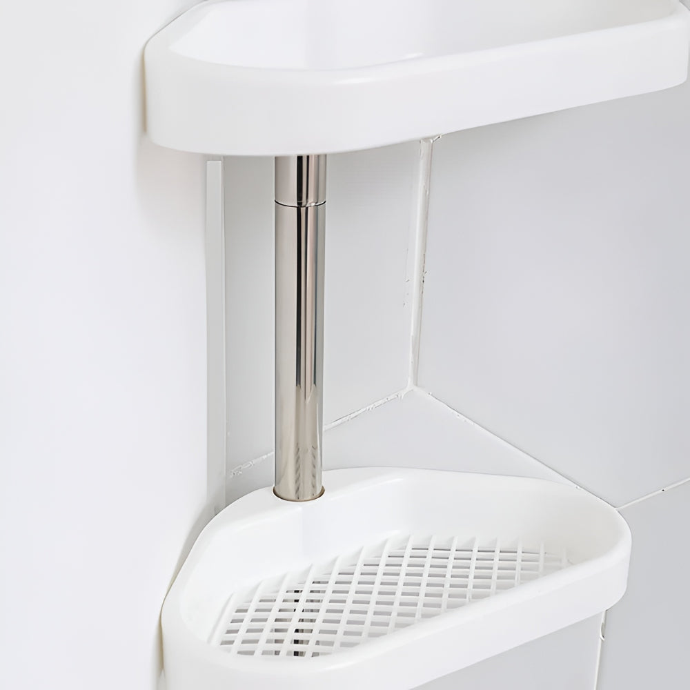 Mensola Doccia Angolare Regolabile Porta Shampoo Bagno