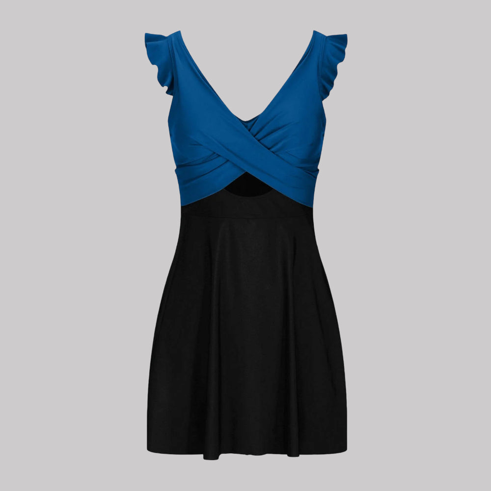 Bañador Mujer Moldeador Control Abdomen Push Up Halter Falda