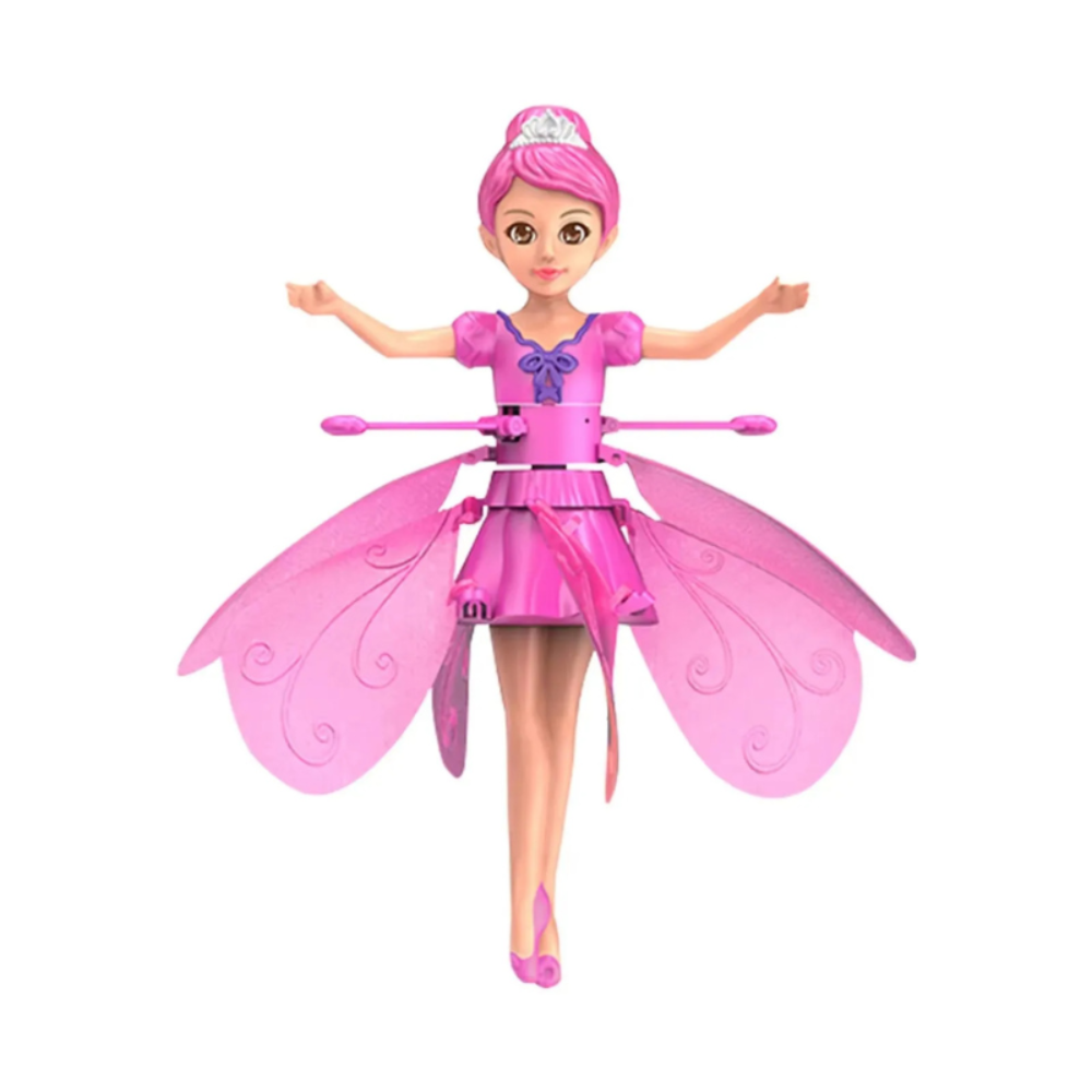 Muñeca Voladora Juego Niños Alas LED Hada Mágica