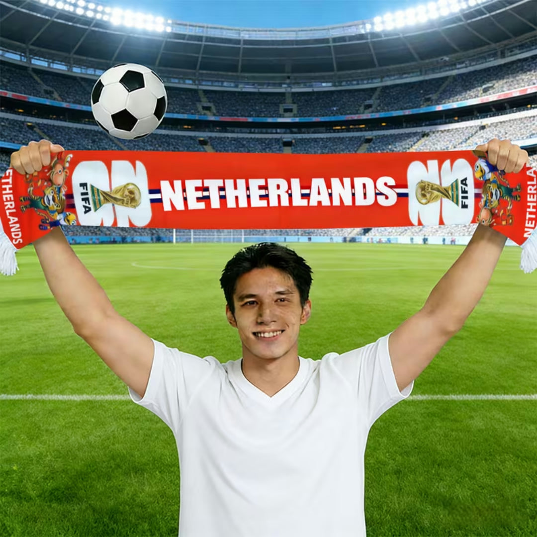Bandiera Olanda Mondiali Sciarpa Calcio Tifoso Stadio