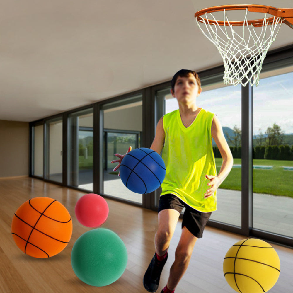 Bola de Basquetebol Silenciosa para Drible Interior em PU