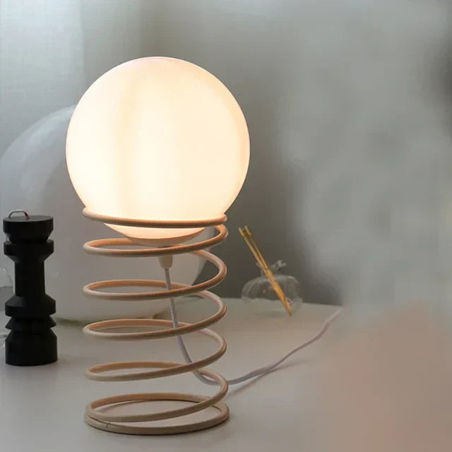 LumiMetall - Modern Metal Table Lamp with Glass Design | Stylish Lighting