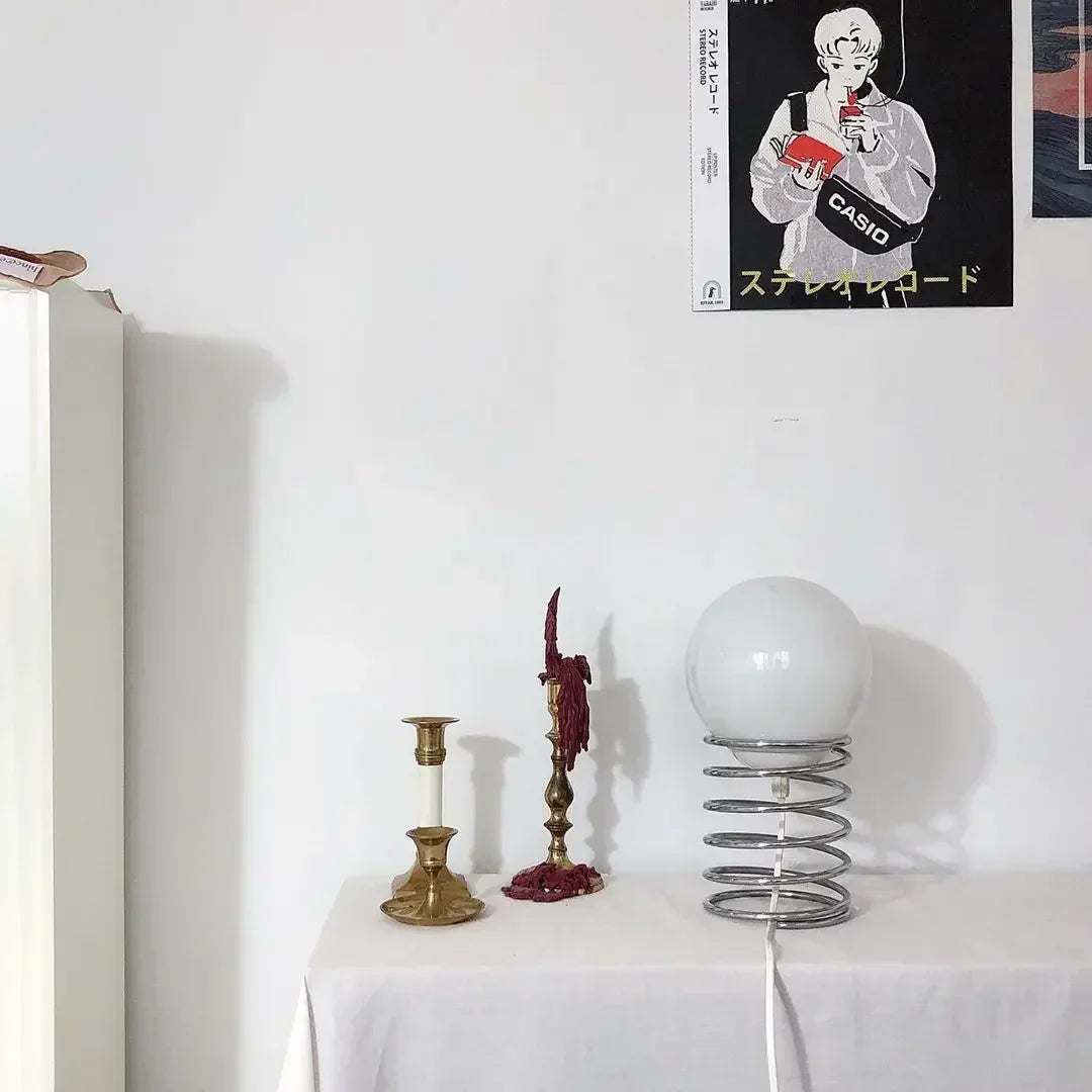 LumiMetall - Modern Metal Table Lamp with Glass Design | Stylish Lighting