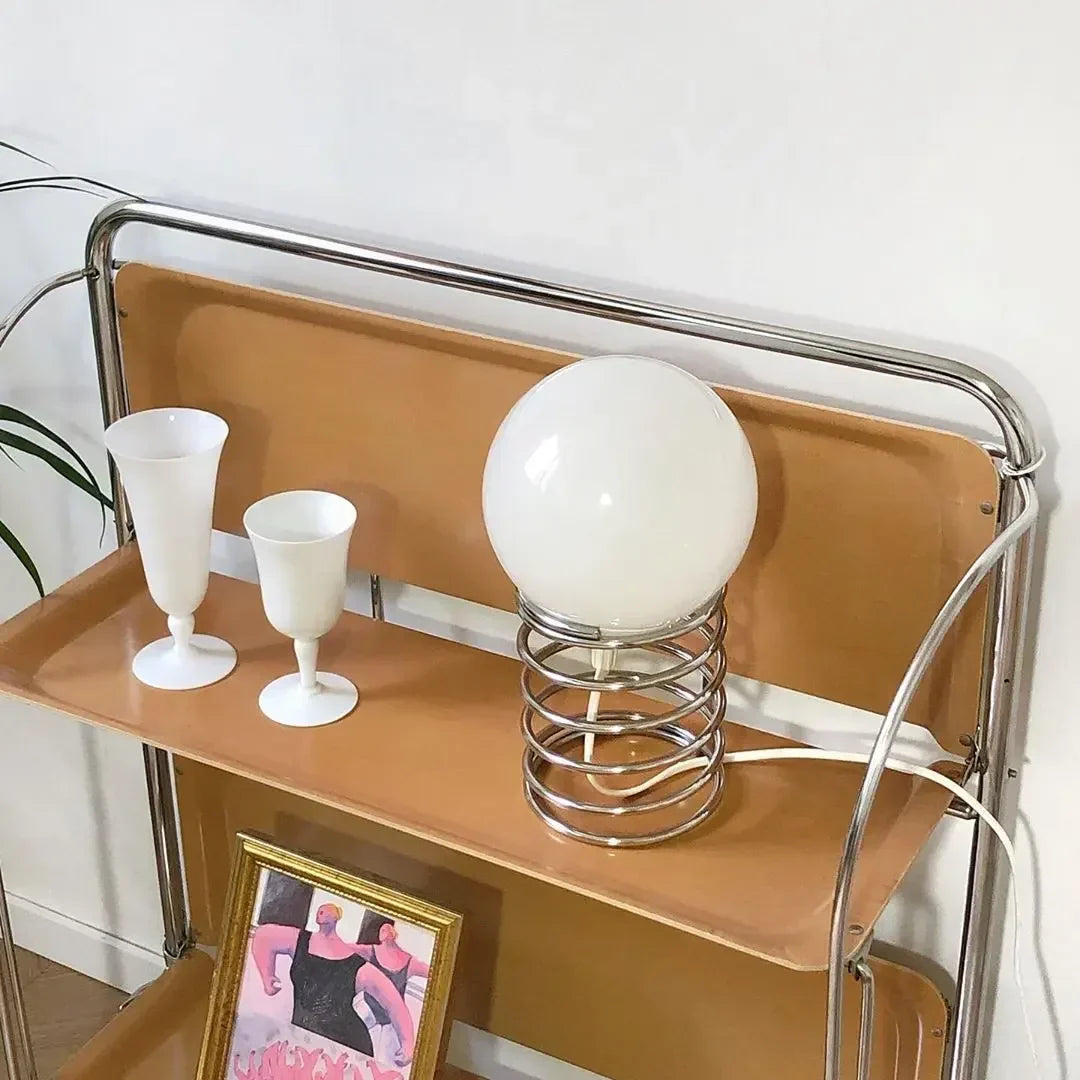 LumiMetall - Modern Metal Table Lamp with Glass Design | Stylish Lighting