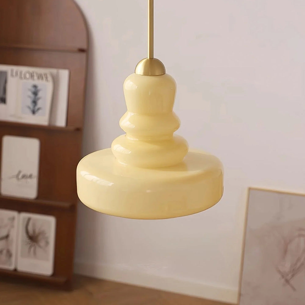 Lampada a sospensione Bauhaus colorata a forma di zucca