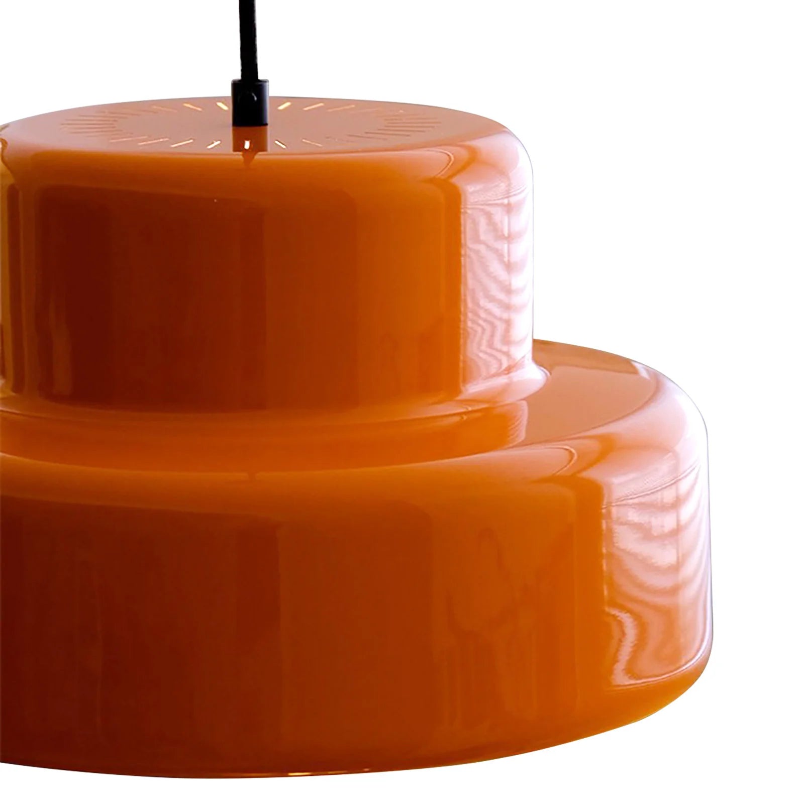 Lampada a sospensione Bauhaus Vintage Arancione per Sala da Pranzo