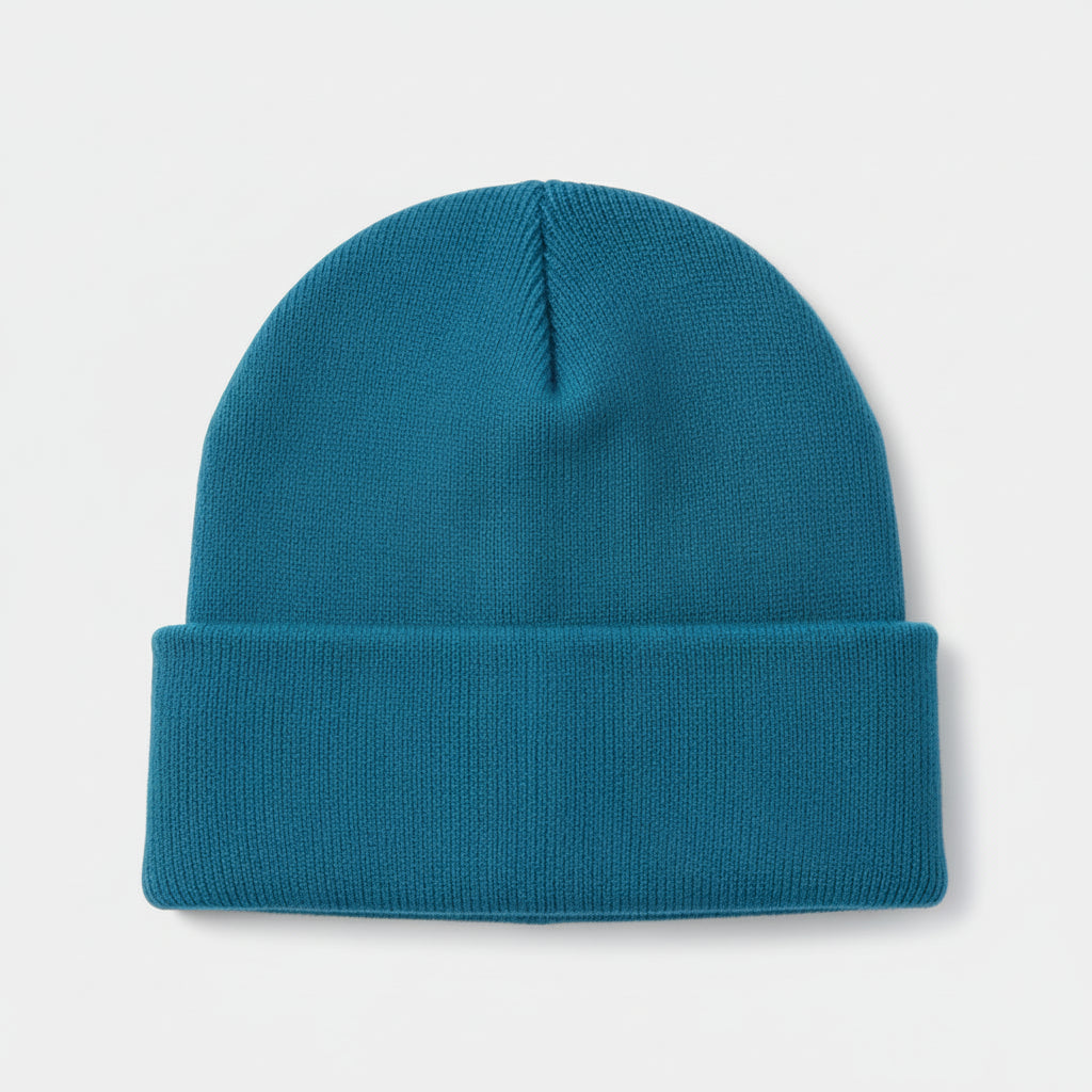 Men's Knitted Acrylic Cap Sewn On Label Winter Hat