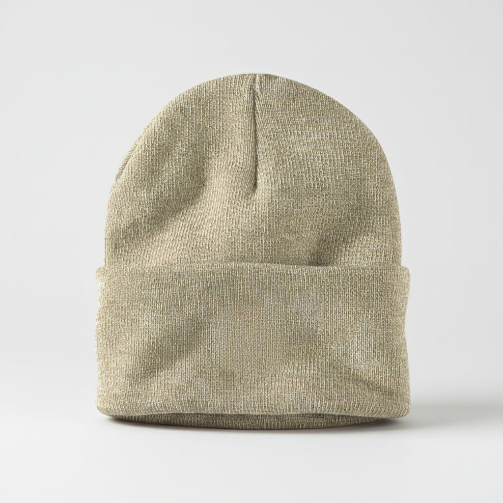 Men's Knitted Acrylic Cap Sewn On Label Winter Hat