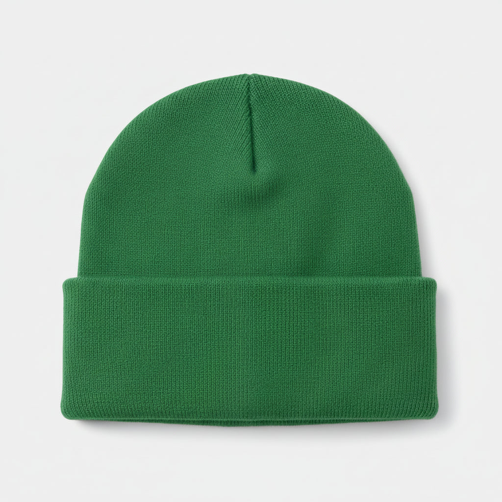 Men's Knitted Acrylic Cap Sewn On Label Winter Hat