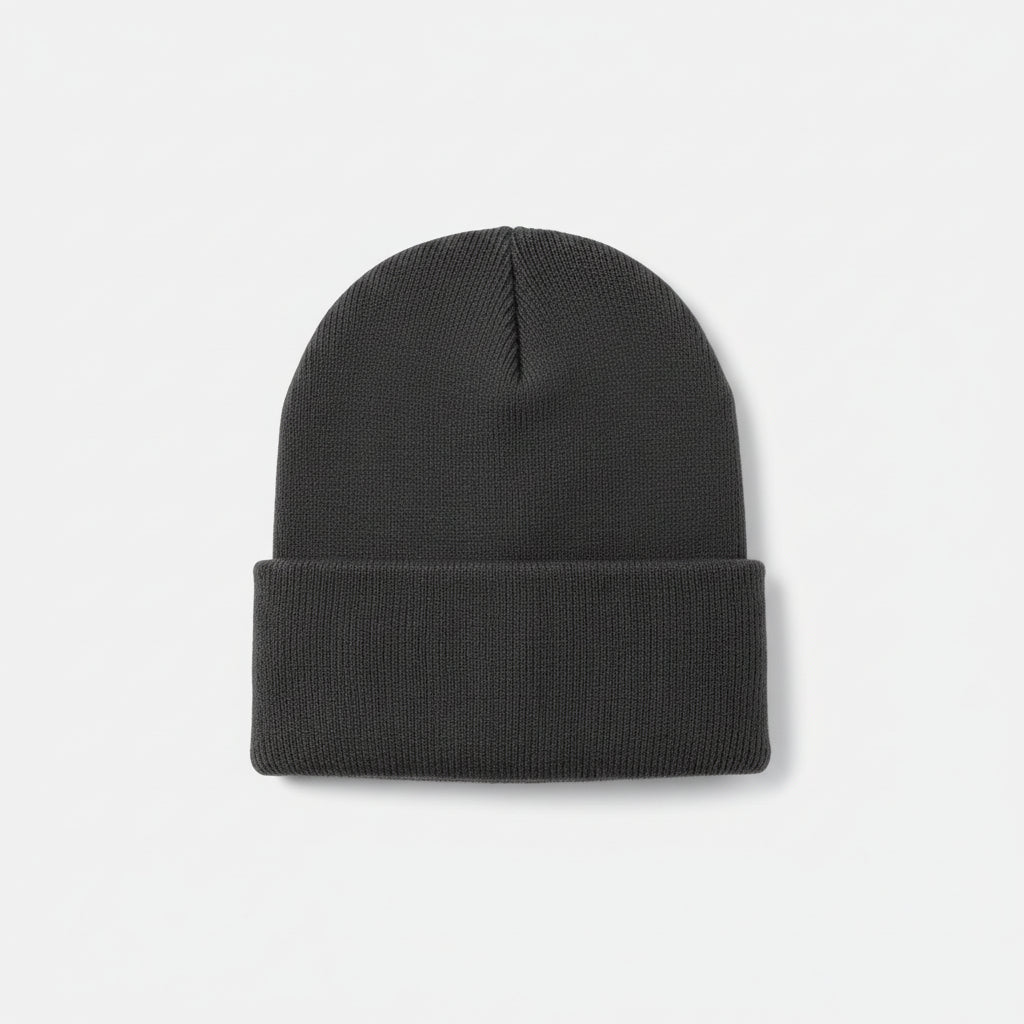 Men's Knitted Acrylic Cap Sewn On Label Winter Hat