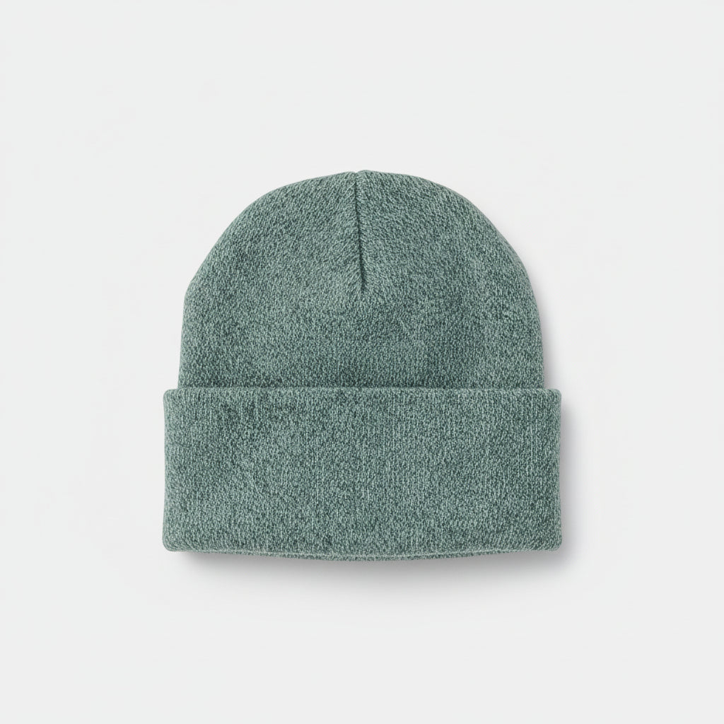 Men's Knitted Acrylic Cap Sewn On Label Winter Hat