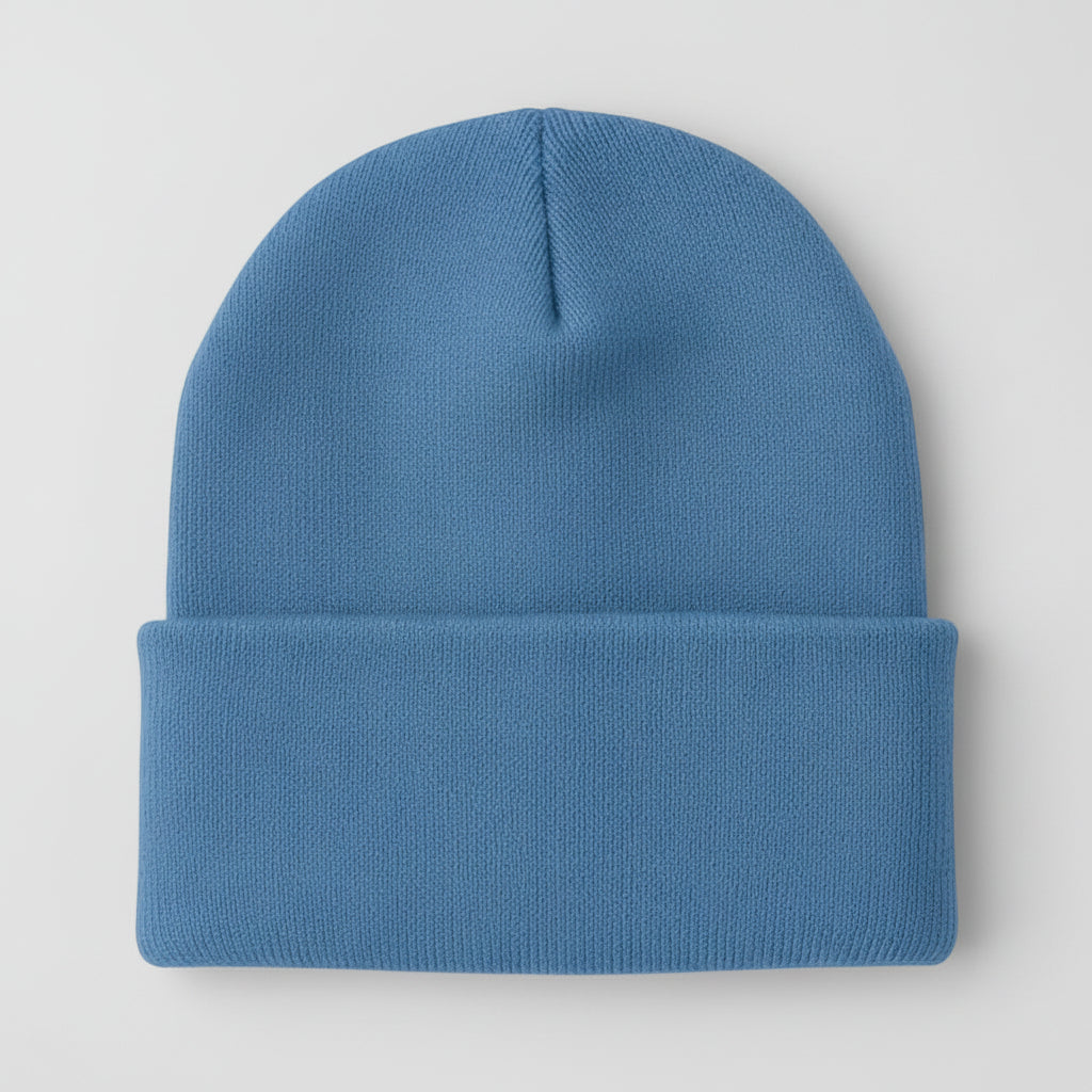 Men's Knitted Acrylic Cap Sewn On Label Winter Hat