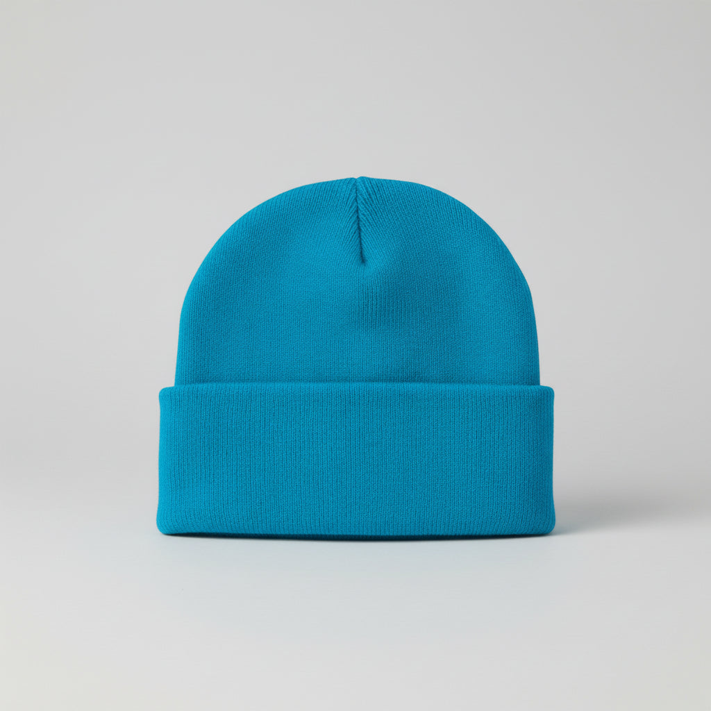Men's Knitted Acrylic Cap Sewn On Label Winter Hat
