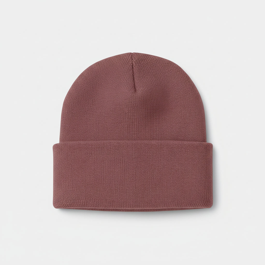 Men's Knitted Acrylic Cap Sewn On Label Winter Hat