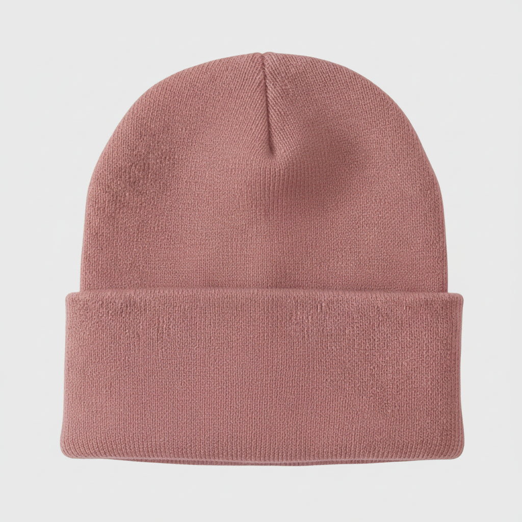 Men's Knitted Acrylic Cap Sewn On Label Winter Hat