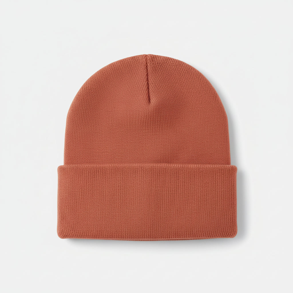 Men's Knitted Acrylic Cap Sewn On Label Winter Hat