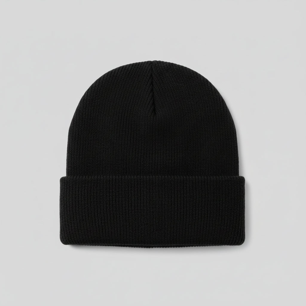 Men's Knitted Acrylic Cap Sewn On Label Winter Hat