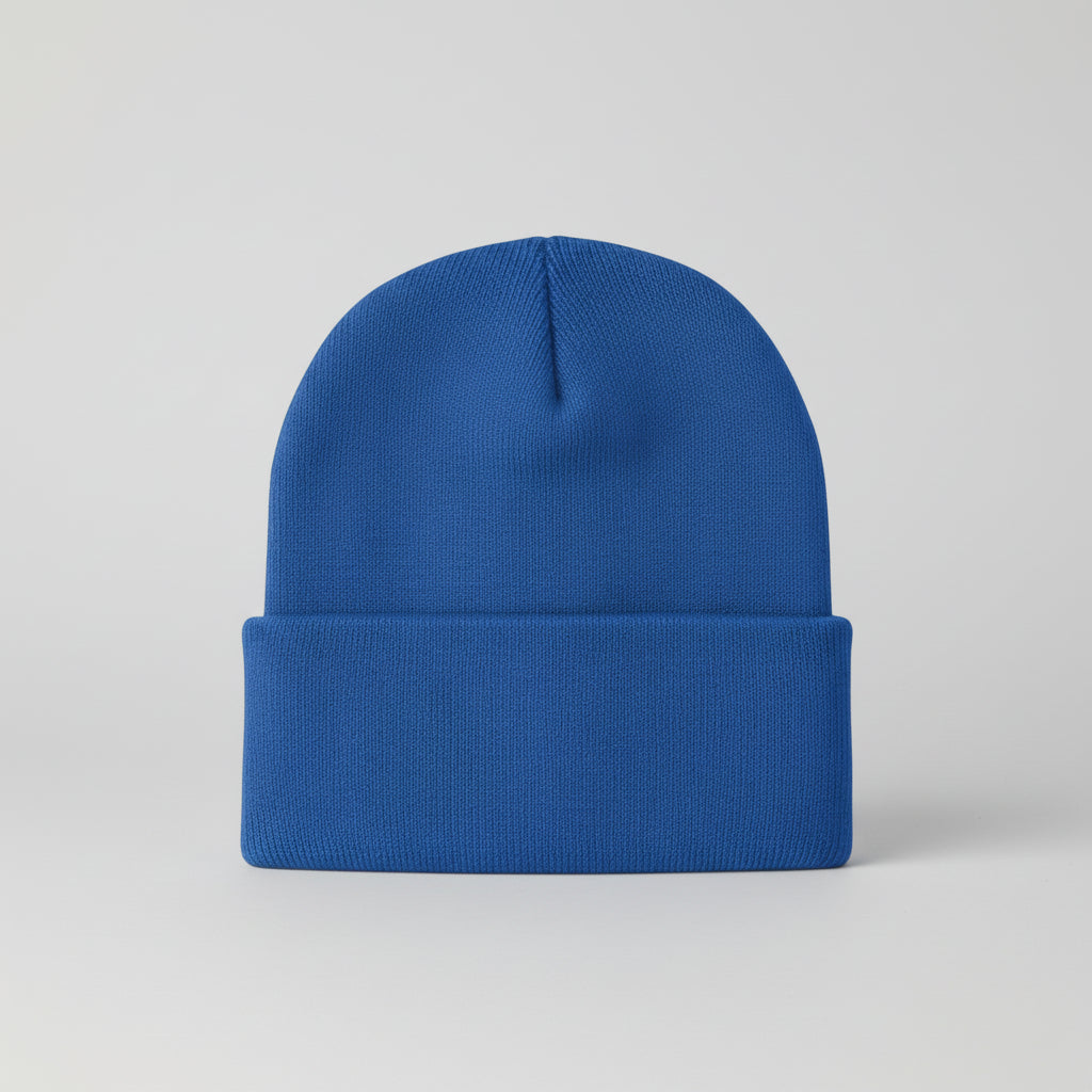 Men's Knitted Acrylic Cap Sewn On Label Winter Hat