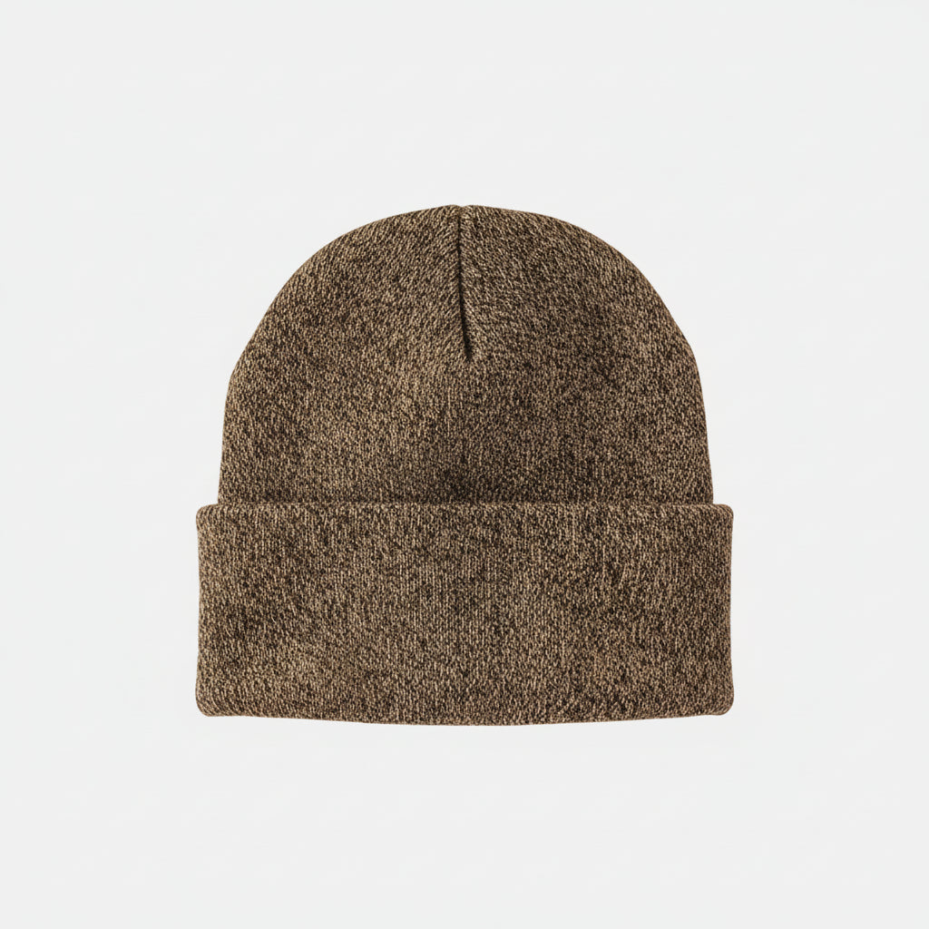 Men's Knitted Acrylic Cap Sewn On Label Winter Hat