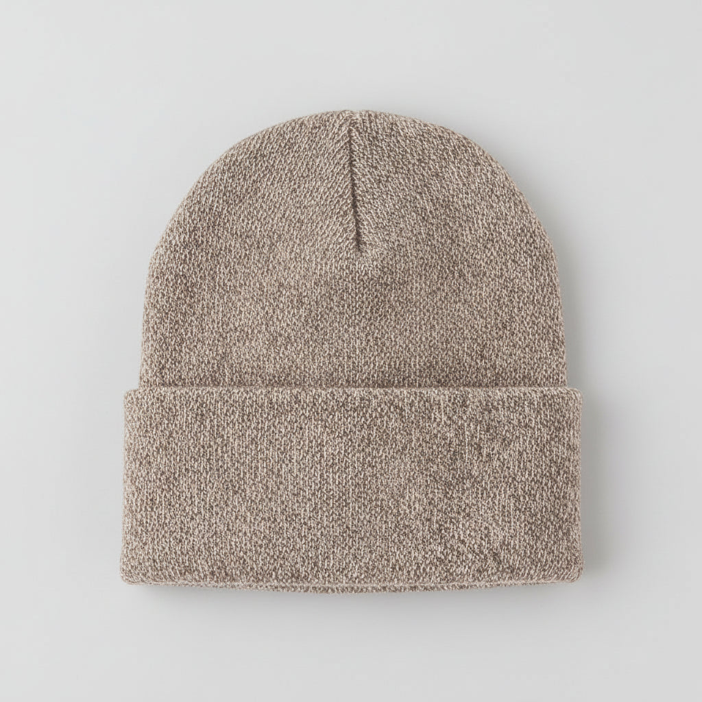 Men's Knitted Acrylic Cap Sewn On Label Winter Hat