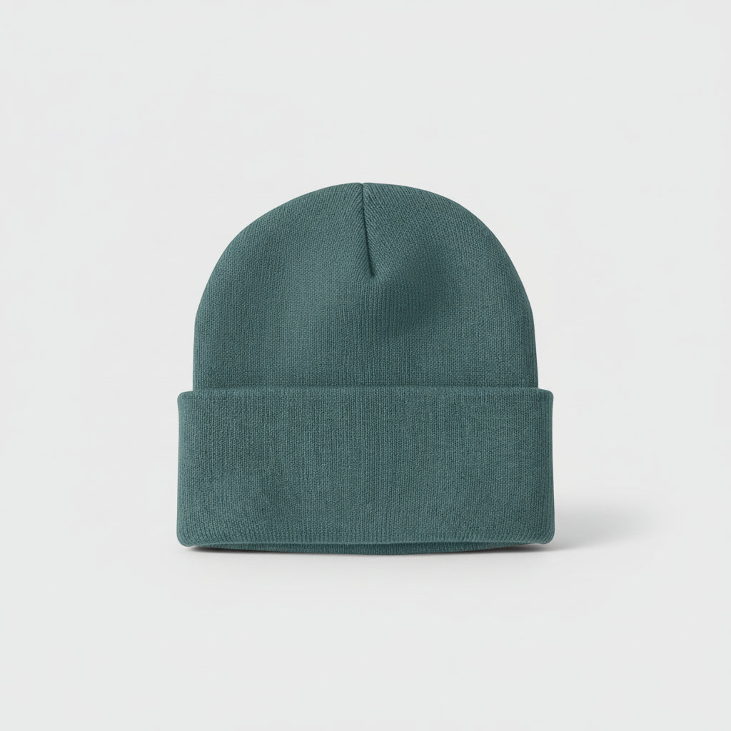 Men's Knitted Acrylic Cap Sewn On Label Winter Hat