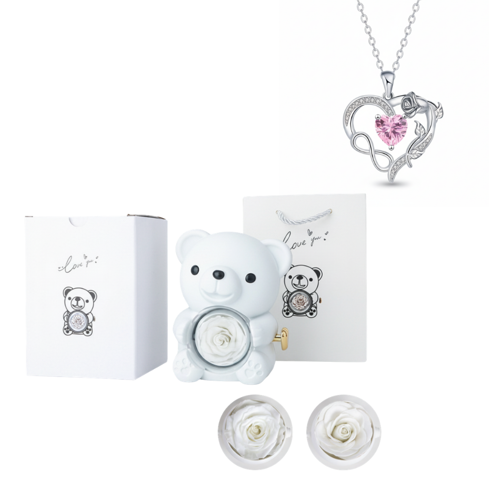 Collana a forma di cuore con cristallo Beer Sieraad