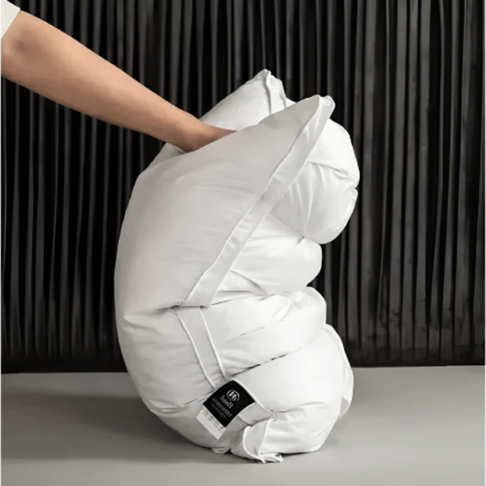 Goose Down Pillow Luxury Supportive Breathable Sleep Cushion