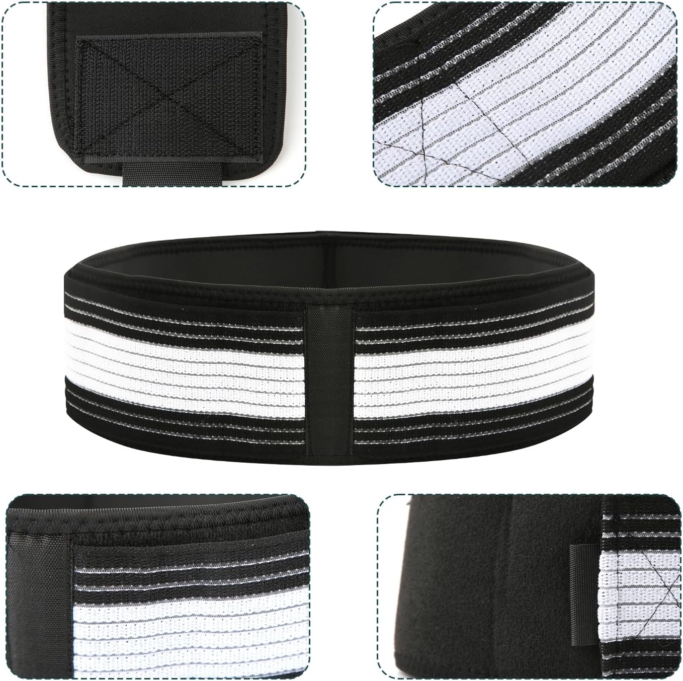 Cinturón pélvico ajustable para soporte de cadera y estabilidad lumbar