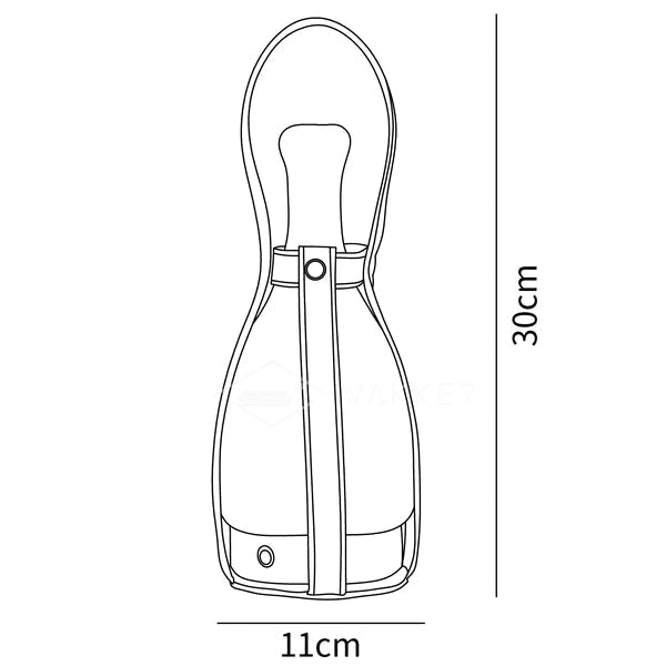 Candeeiro de Mesa Portátil Bell em Couro