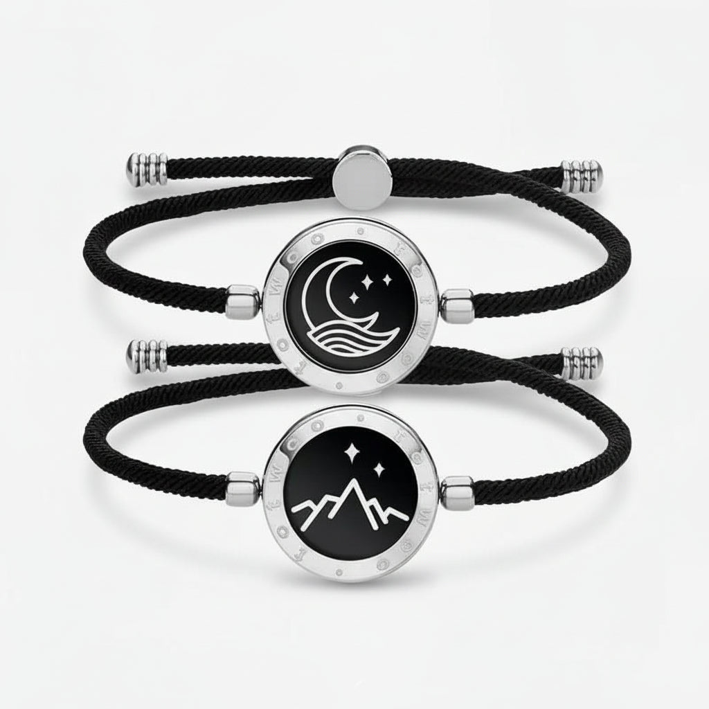Connecting Partner Bracelet Set Vibration Stainless Steel Bluetooth
