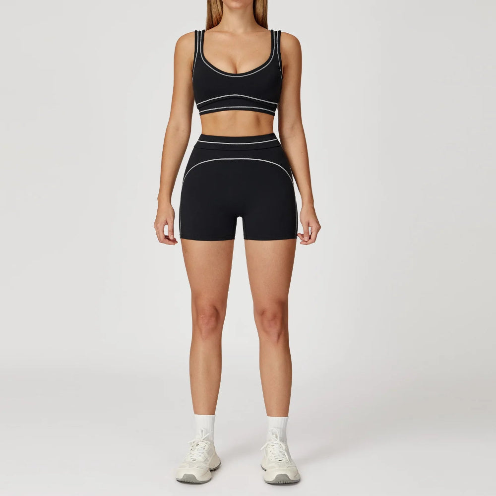 Yoga Set Women Exercise Set Sports Bra High Waist Leggings