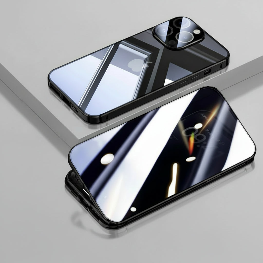 Telefoonhoes Gehard Glas Magnetisch Privacy Bescherming 360 Graden