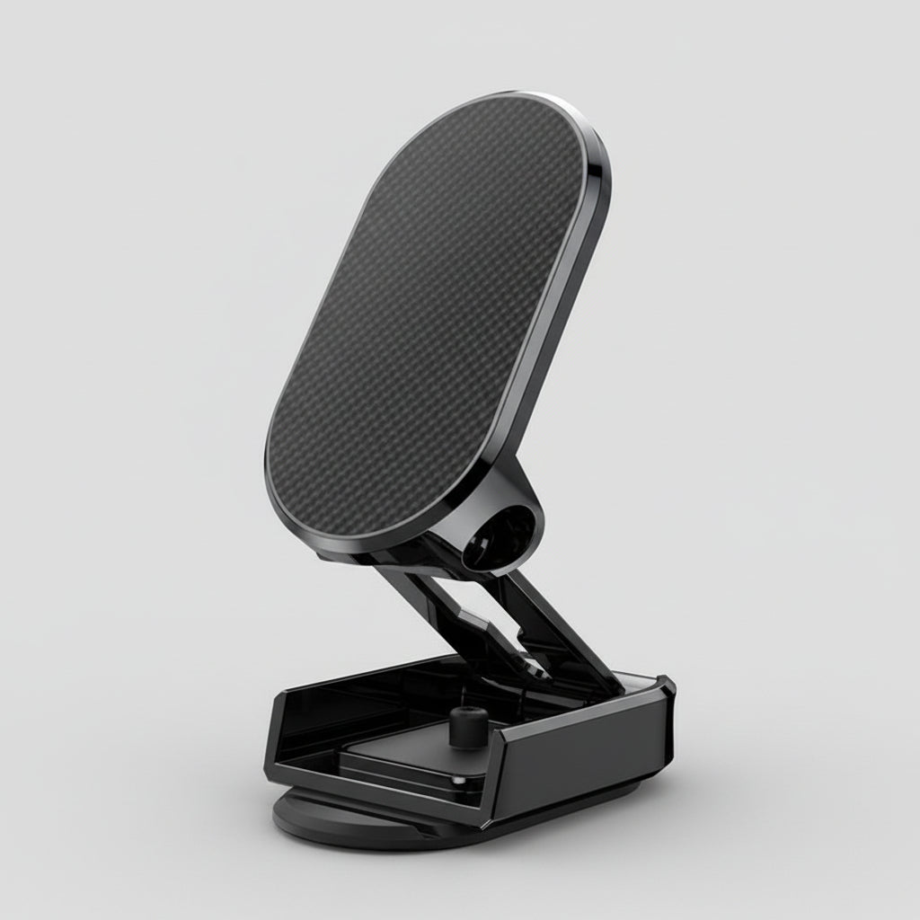 Suporte Metálico Dobrável para Telemóvel de Automóvel 360° Ajustável Magnético