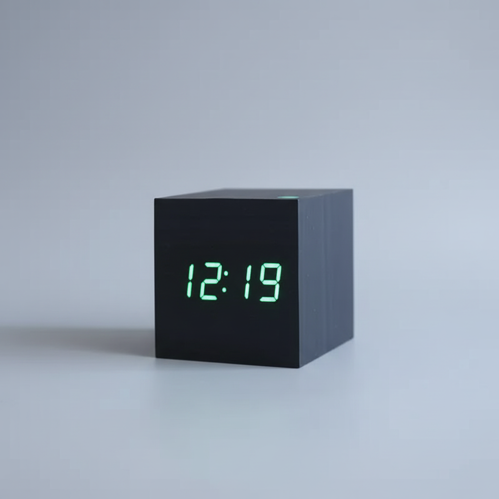 Digital Clock Wood LED Minimalist Desk Clock