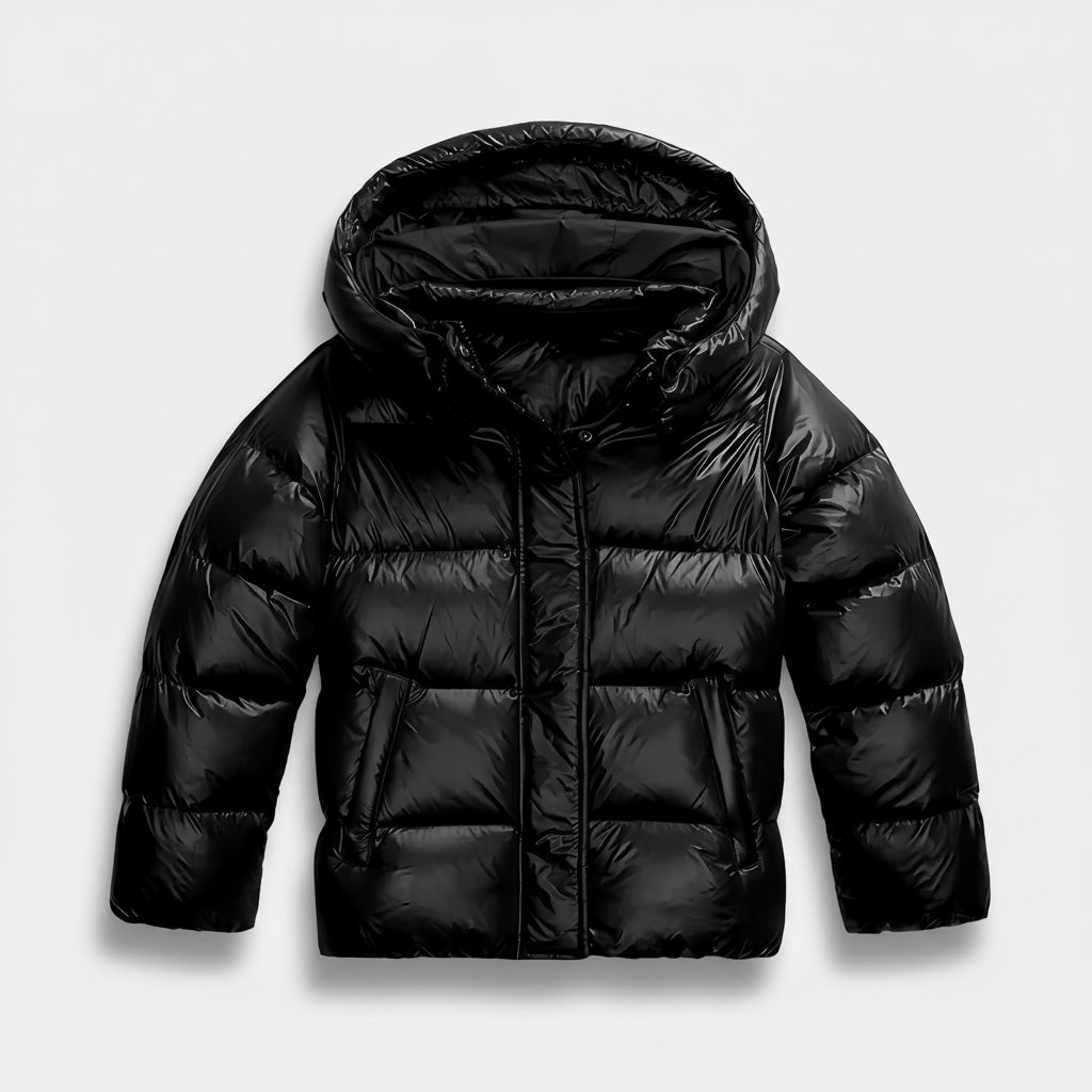 Womens Winter Jacket Quilted Ultralight Hood Pockets