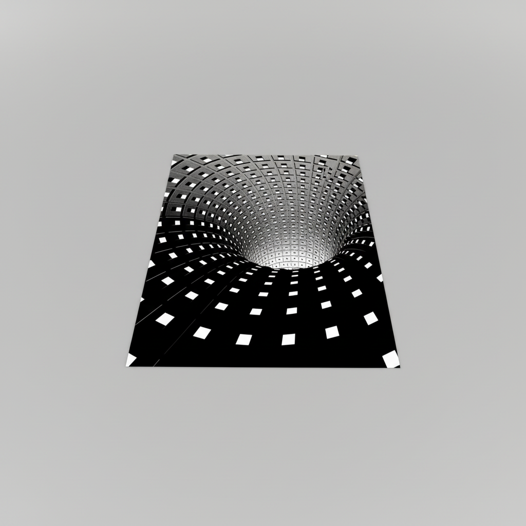 Doormat 3D Illusion Geometric Non Slip Hall Entrance